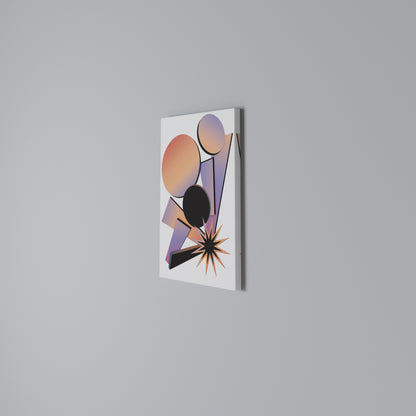 ANGULAR ARTISTRY Stampa su Tela Verticale
