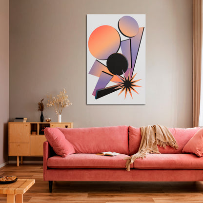 ANGULAR ARTISTRY Vertical Canvas Print