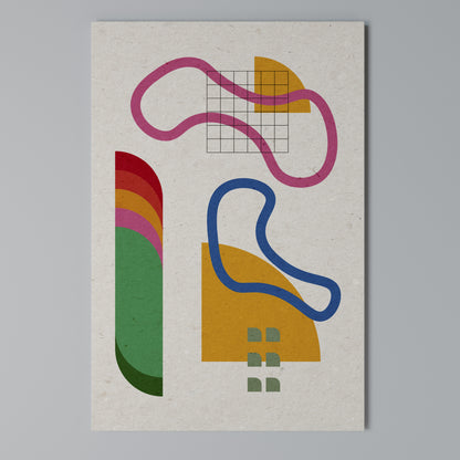 SHAPE SHOCK Stampa su Tela Verticale