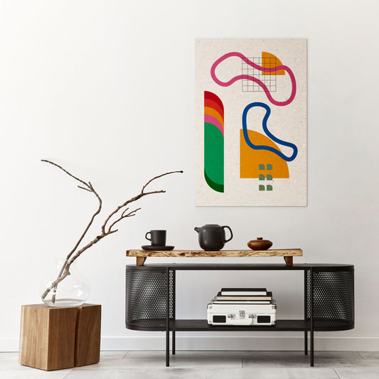 SHAPE SHOCK Vertical Canvas Print
