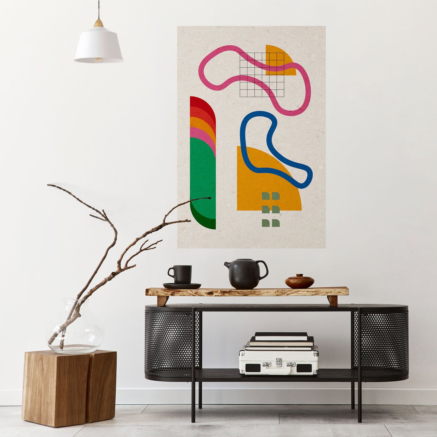 SHAPE SHOCK Poster verticale staccabile e attaccabile