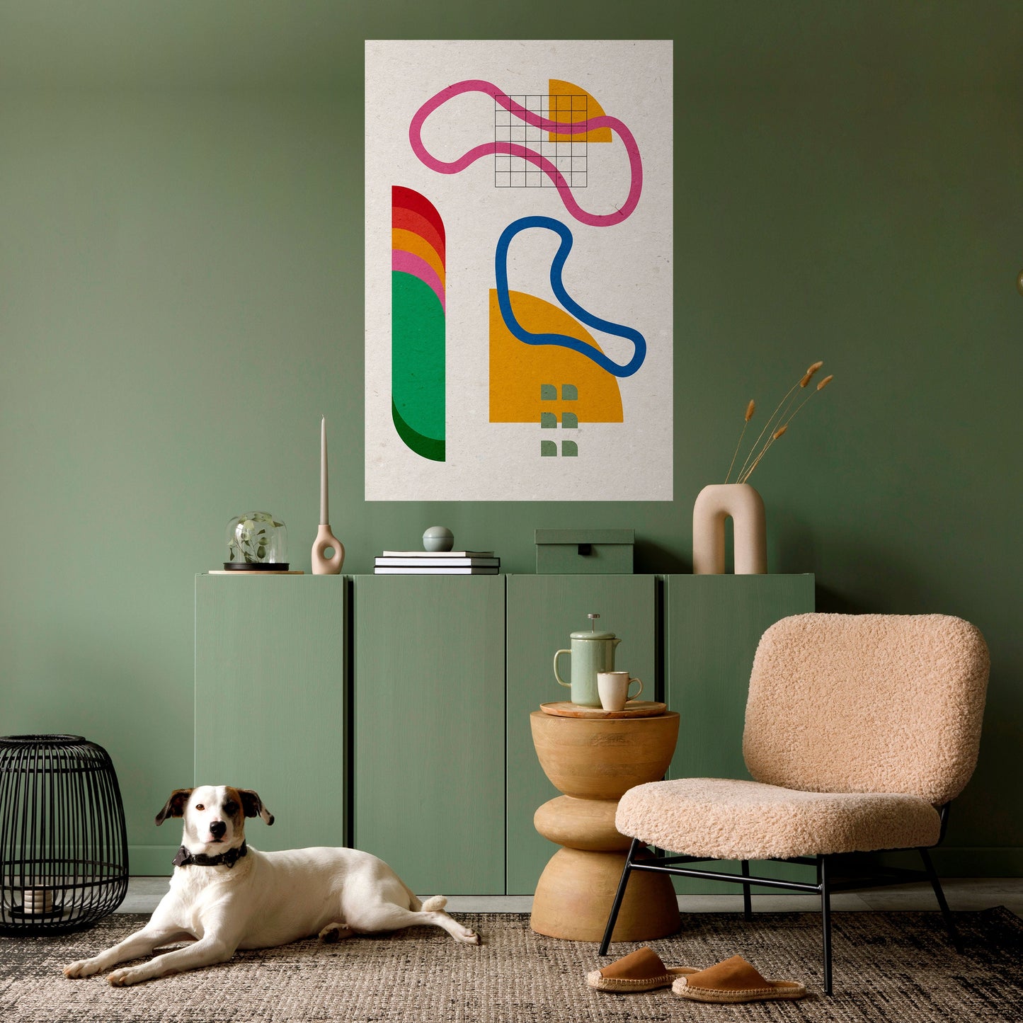 SHAPE SHOCK Poster verticale staccabile e attaccabile