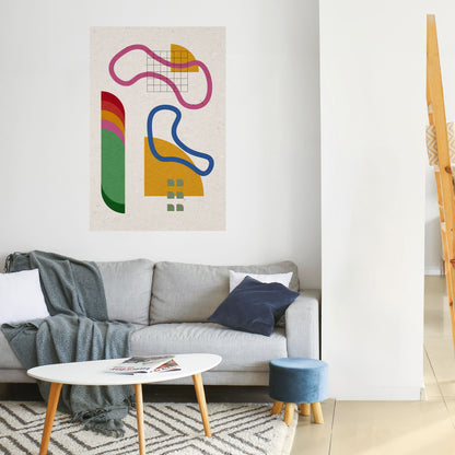 SHAPE SHOCK Poster verticale staccabile e attaccabile