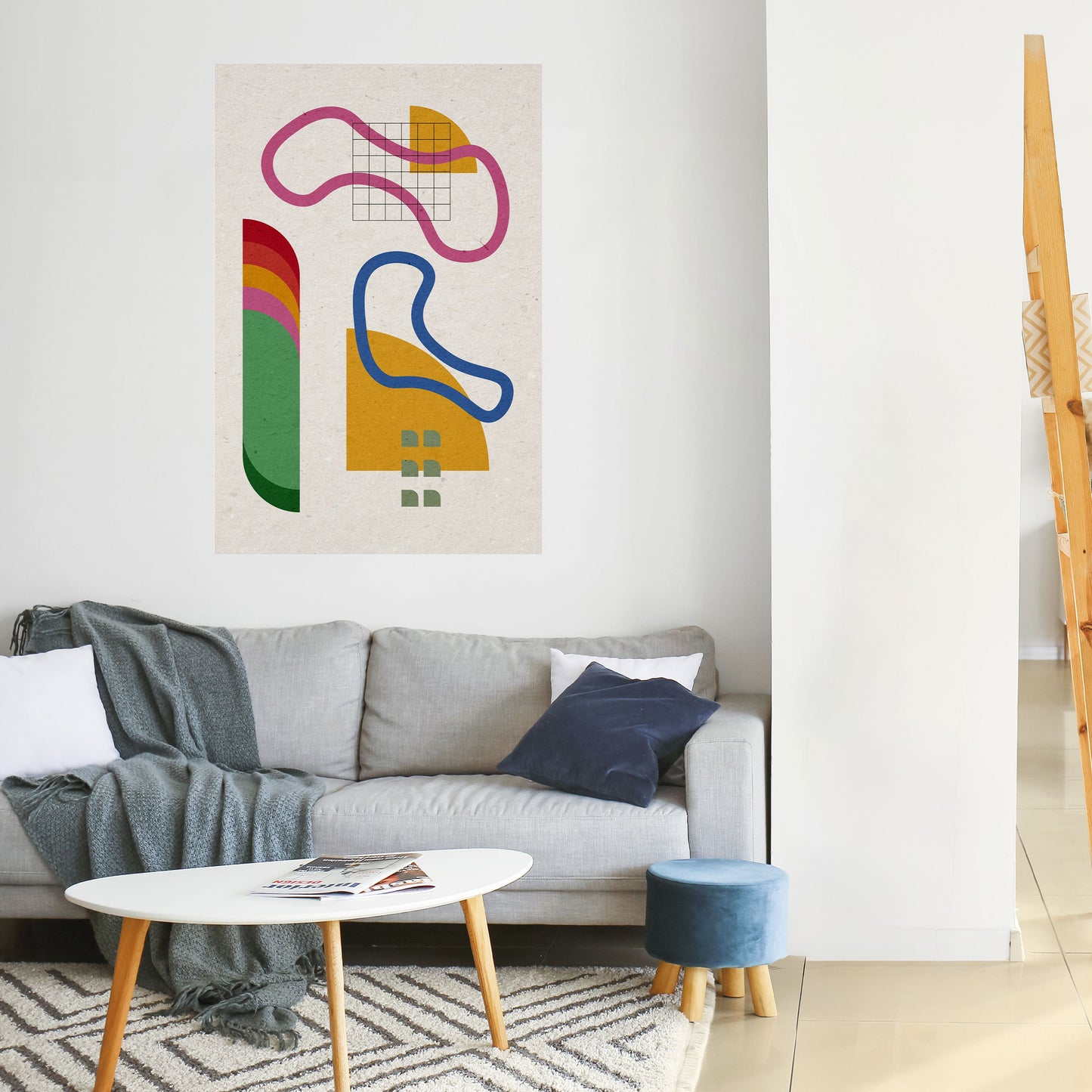 SHAPE SHOCK Poster verticale staccabile e attaccabile