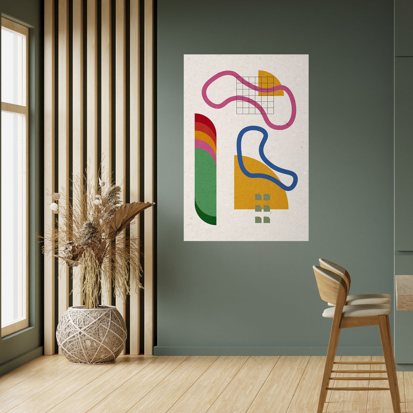 SHAPE SHOCK Poster verticale staccabile e attaccabile