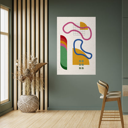 SHAPE SHOCK Poster verticale staccabile e attaccabile