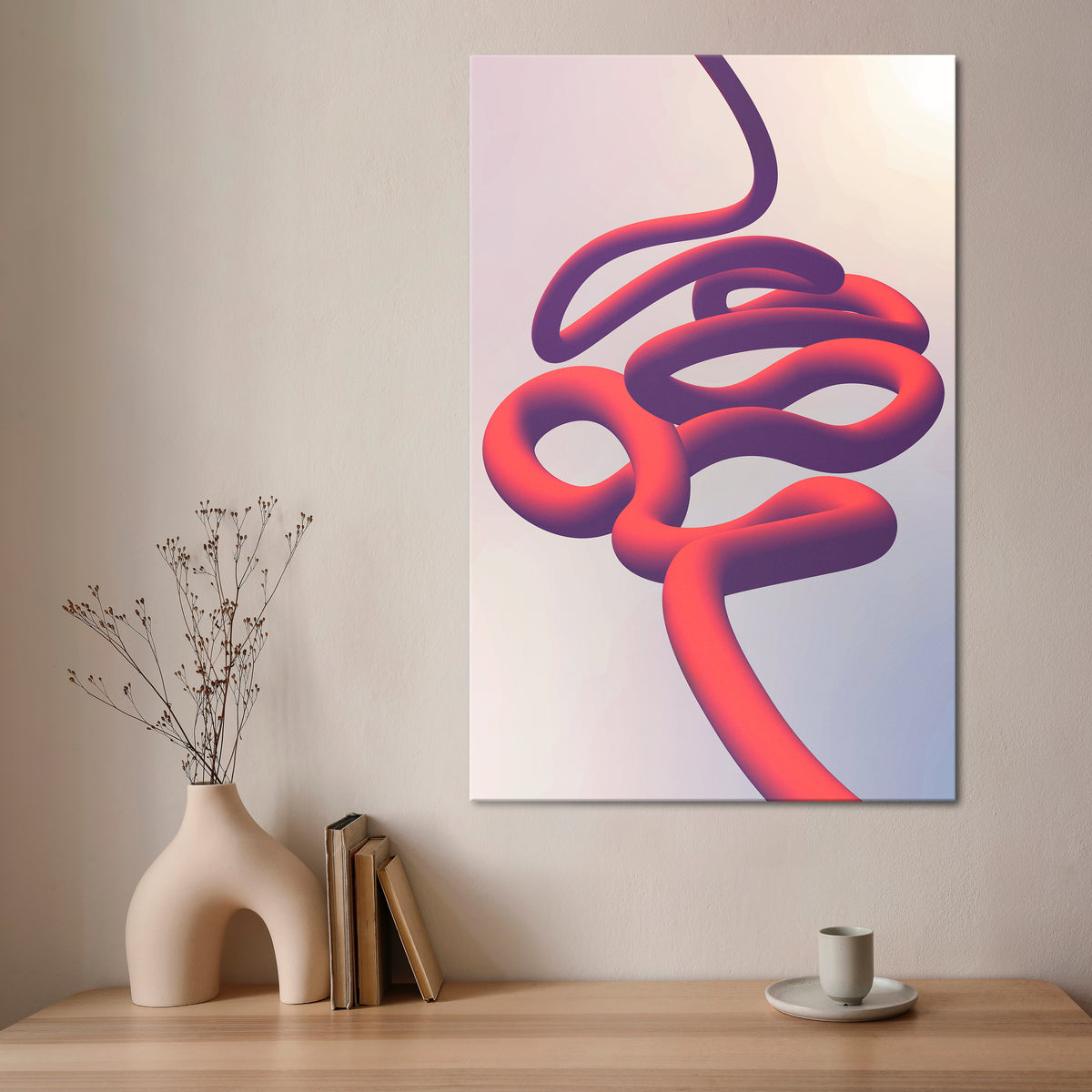 INFINITY WIRE Stampa su tela verticale