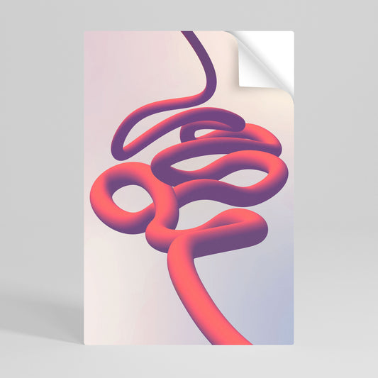 Poster verticale staccabile e attaccabile INFINITY WIRE