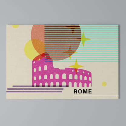 ROMAN SPARKLE Stampa su tela orizzontale