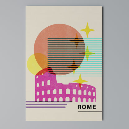 ROMAN SPARKLE Stampa su Tela Verticale