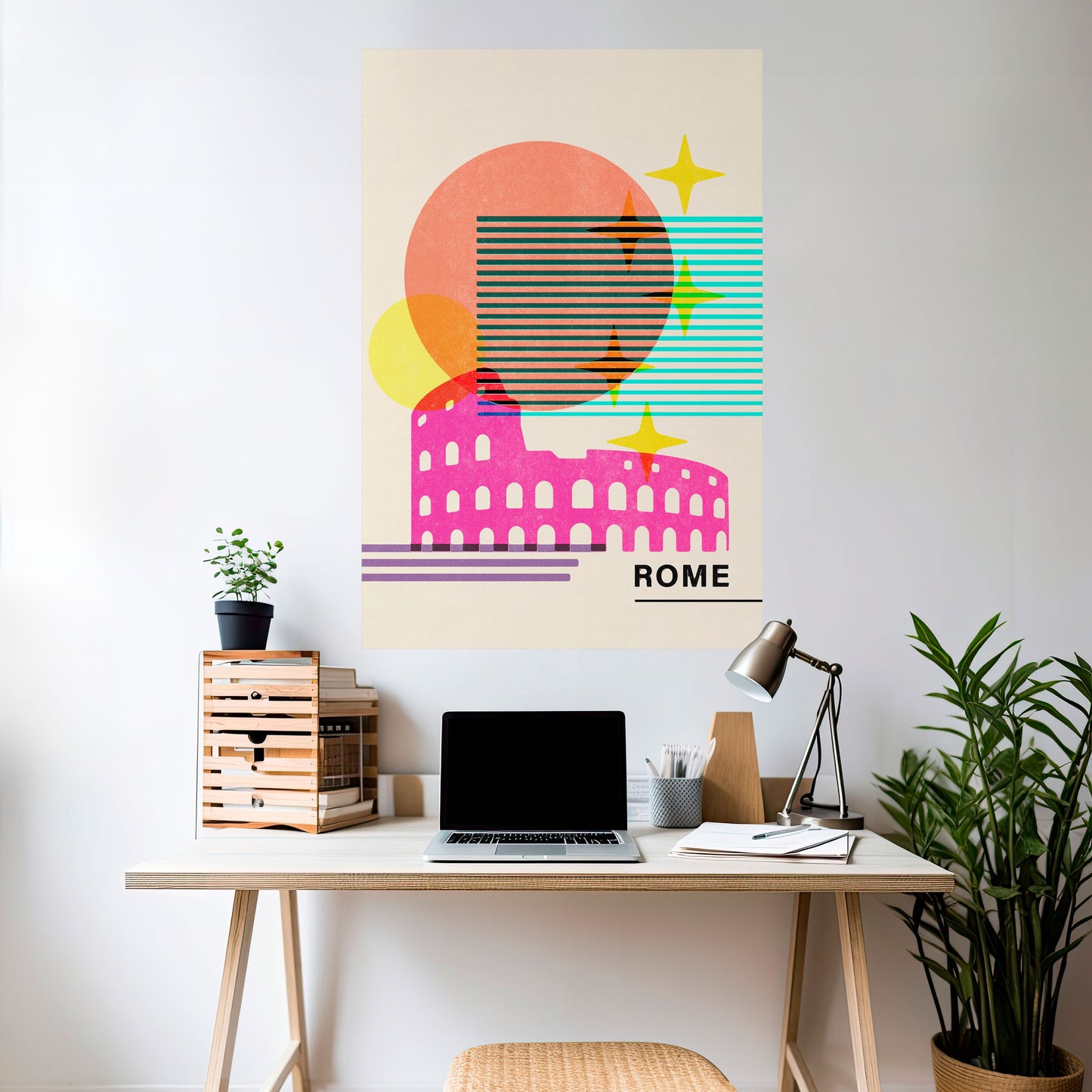 Poster verticale staccabile e attaccabile ROMAN SPARKLE