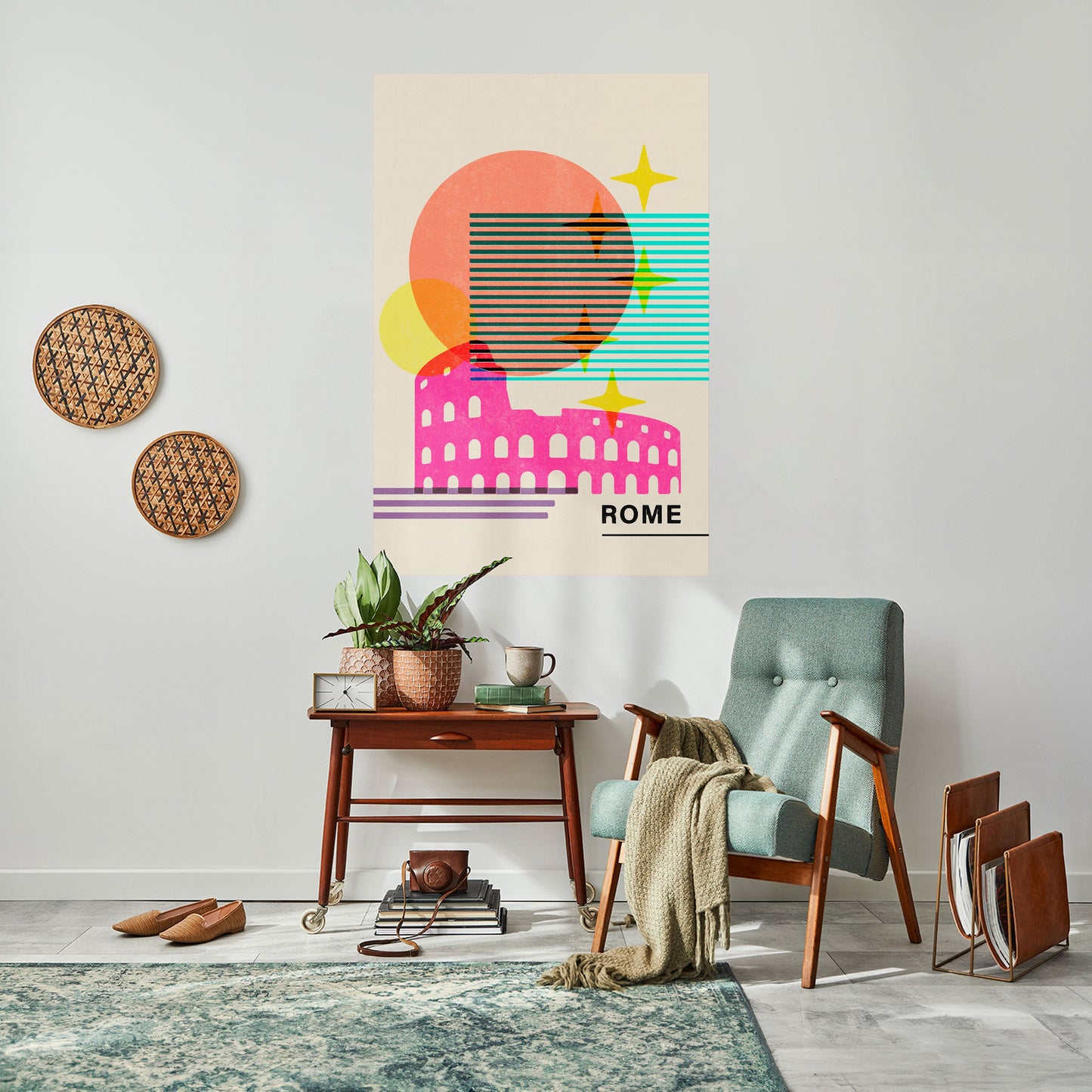 Poster verticale staccabile e attaccabile ROMAN SPARKLE