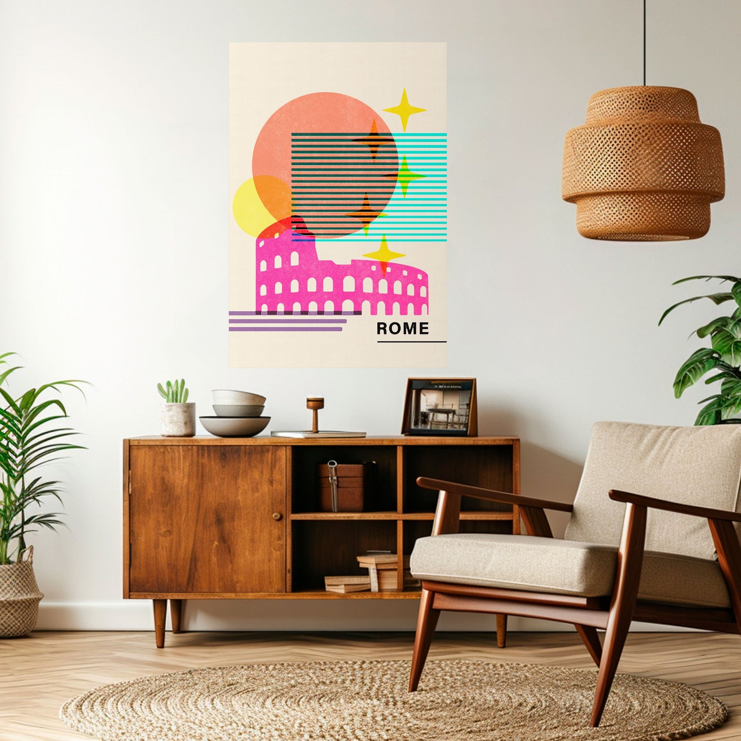 Poster verticale staccabile e attaccabile ROMAN SPARKLE