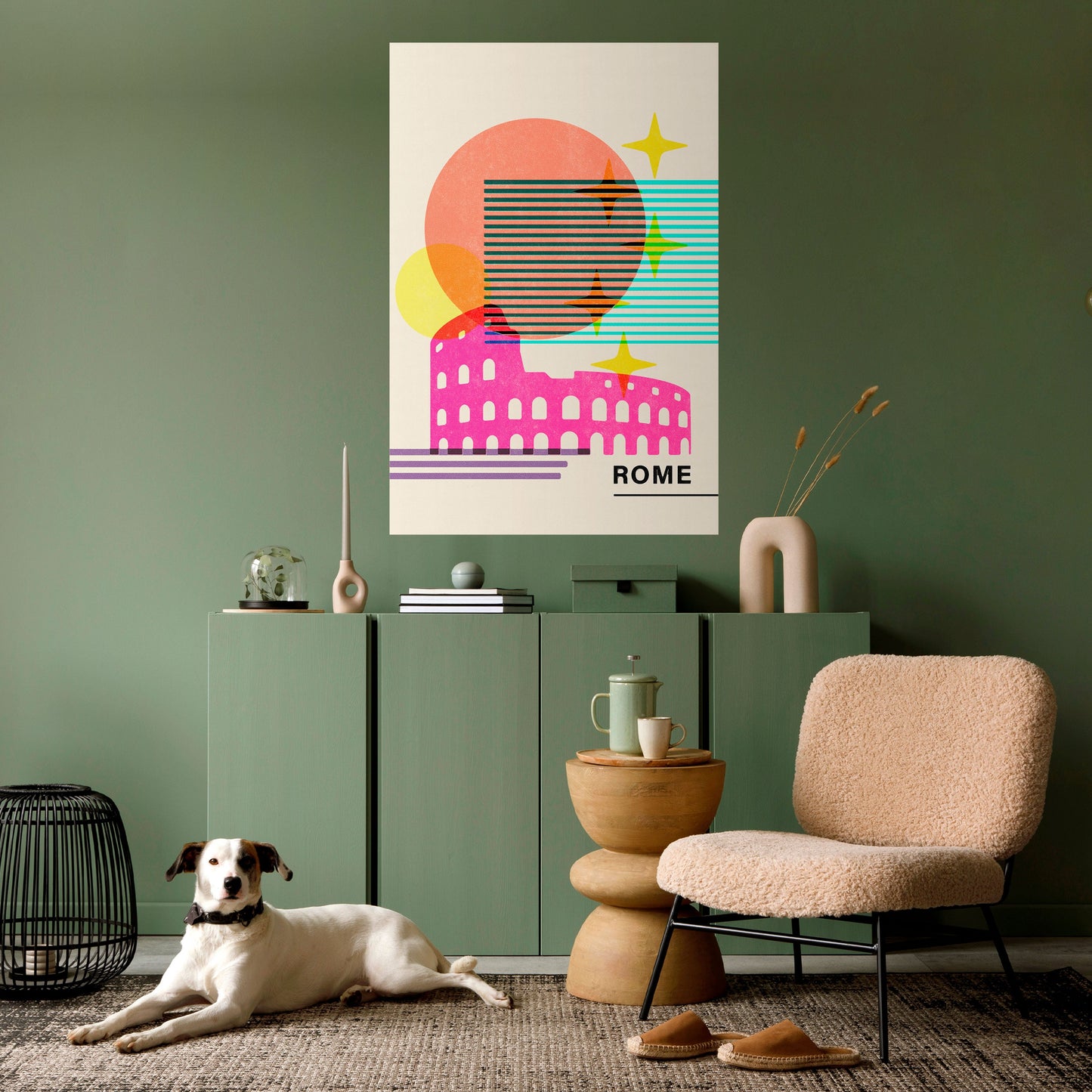 Poster verticale staccabile e attaccabile ROMAN SPARKLE