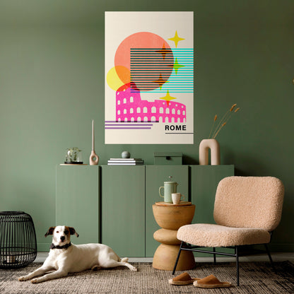 Poster verticale staccabile e attaccabile ROMAN SPARKLE