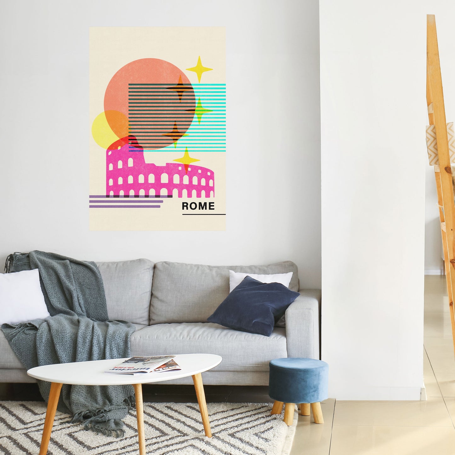 Poster verticale staccabile e attaccabile ROMAN SPARKLE