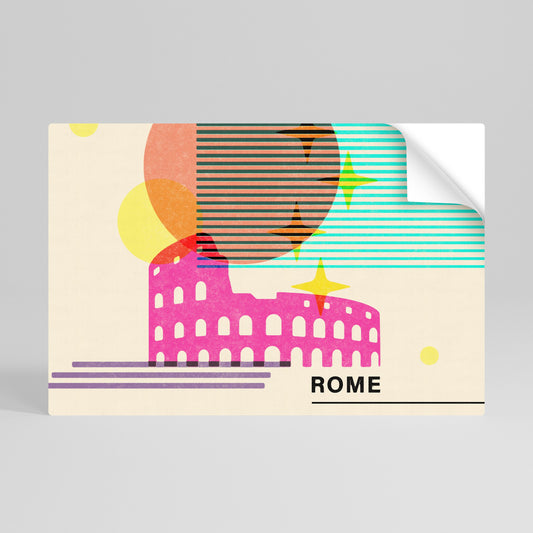 Poster orizzontale staccabile e attaccabile ROMAN SPARKLE