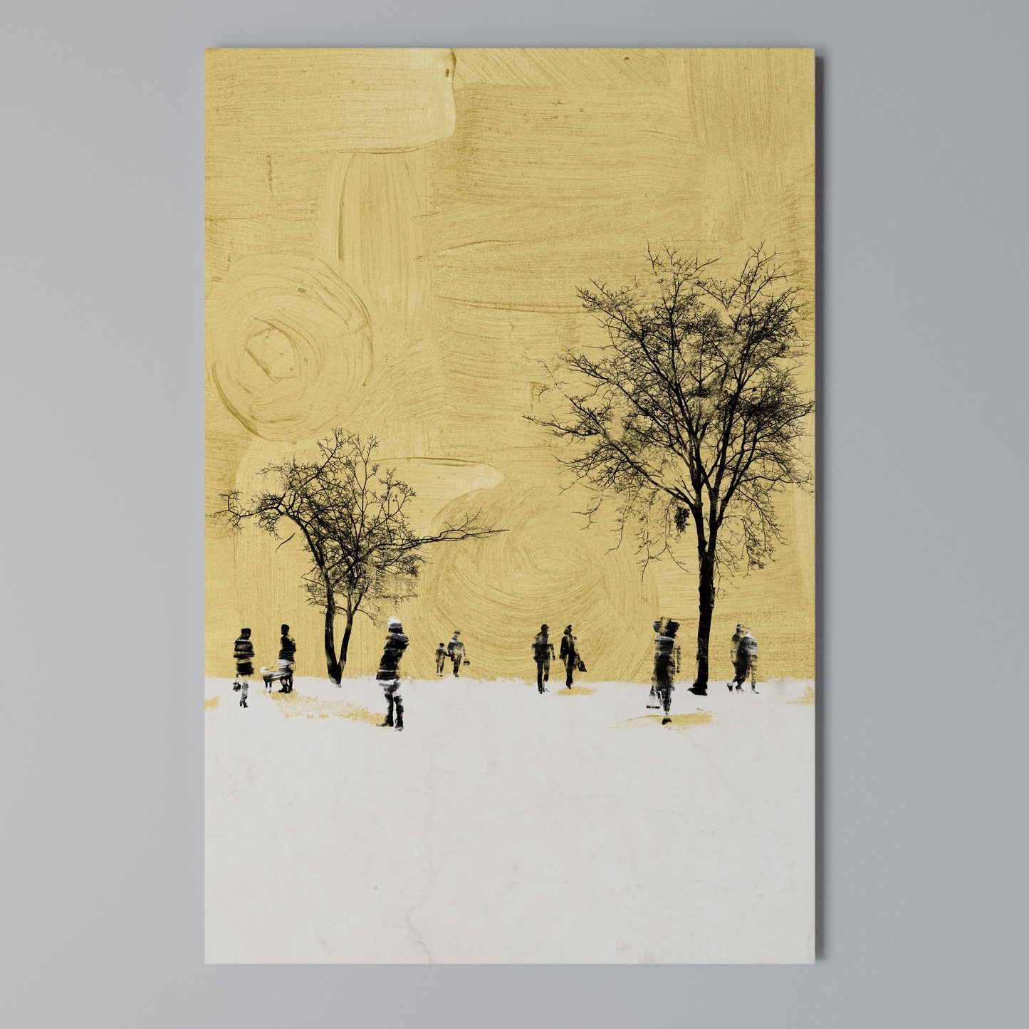ERASED IN TIME Stampa su Tela Verticale