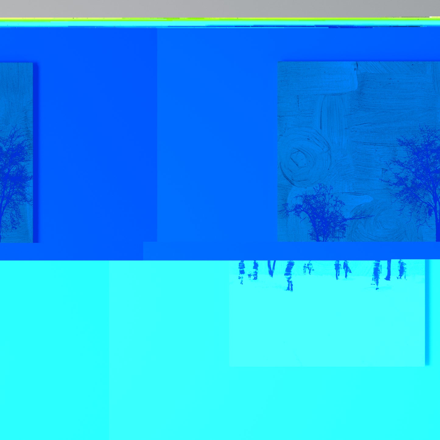 ERASED IN TIME Stampa su Tela Verticale