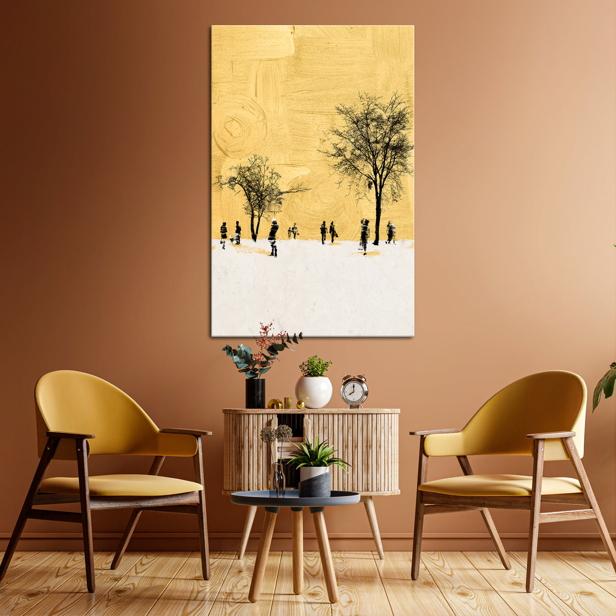 ERASED IN TIME Vertical Canvas Print