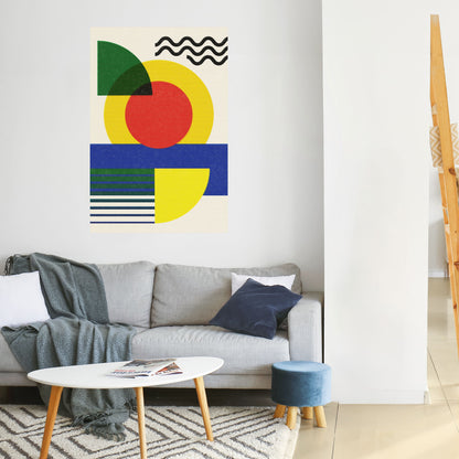 Poster verticale staccabile e attaccabile con FORMAZIONE AL TRAMONTO