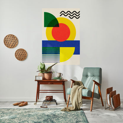 Poster verticale staccabile e attaccabile con FORMAZIONE AL TRAMONTO