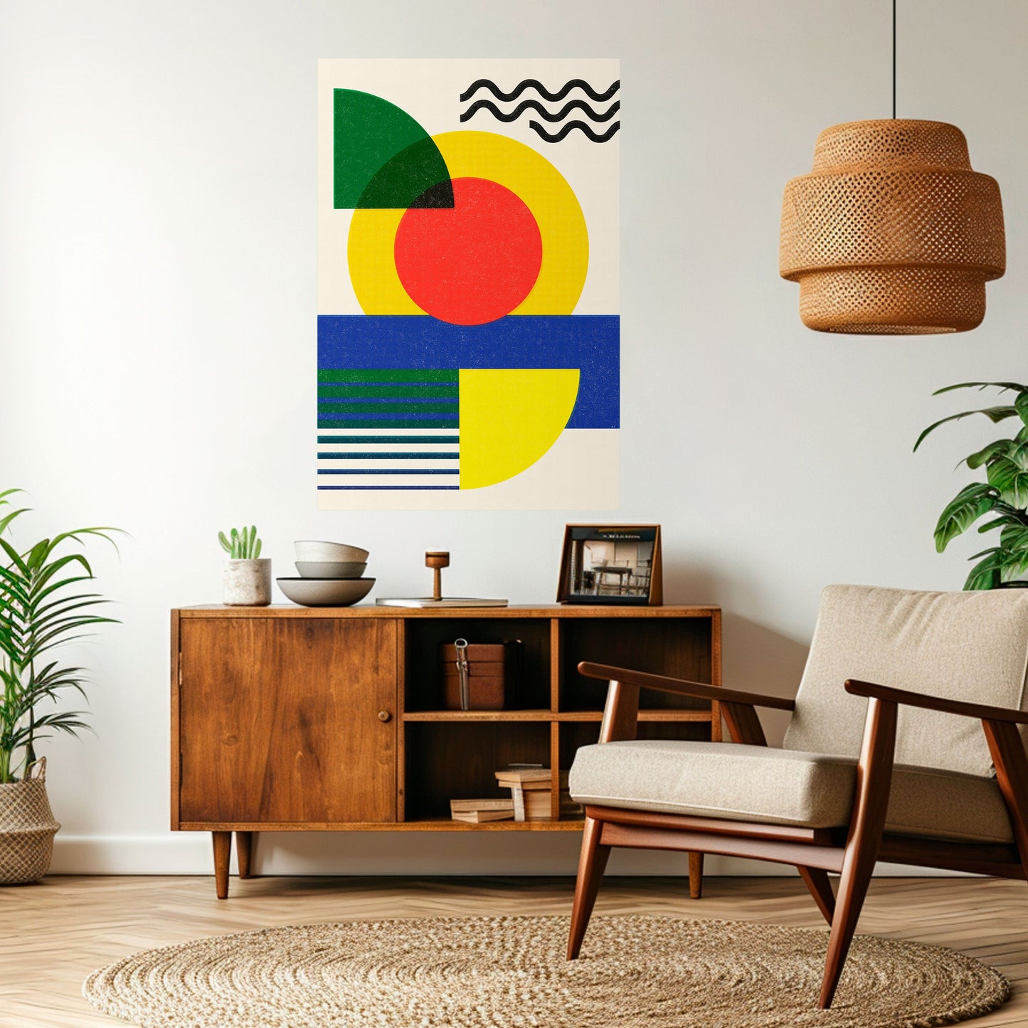 Poster verticale staccabile e attaccabile con FORMAZIONE AL TRAMONTO
