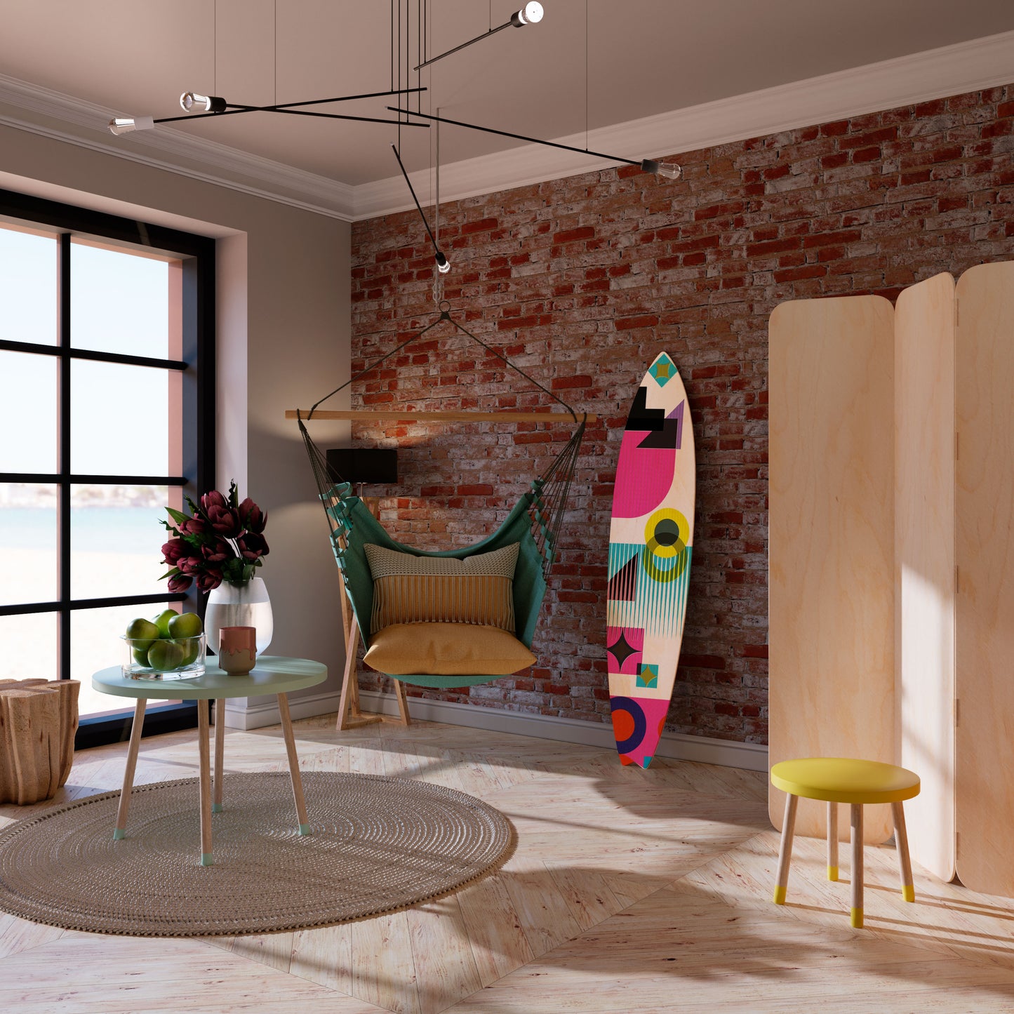 FORM VARIETY Surfboard Decorative Panel