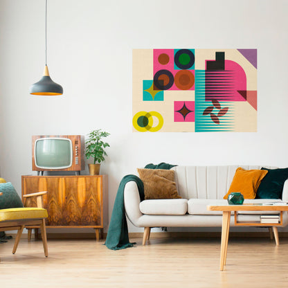 VARIETÀ DI FORMA Poster orizzontale staccabile e attaccabile