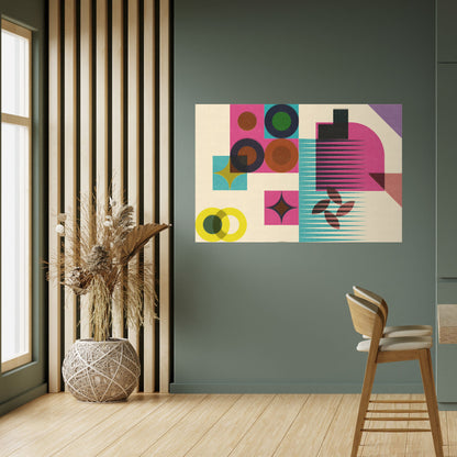 VARIETÀ DI FORMA Poster orizzontale staccabile e attaccabile