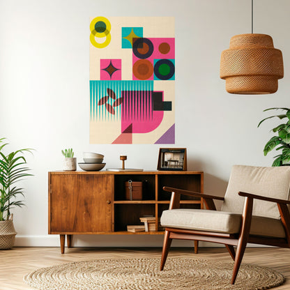 VARIETÀ DI FORMA Poster verticale staccabile e attaccabile