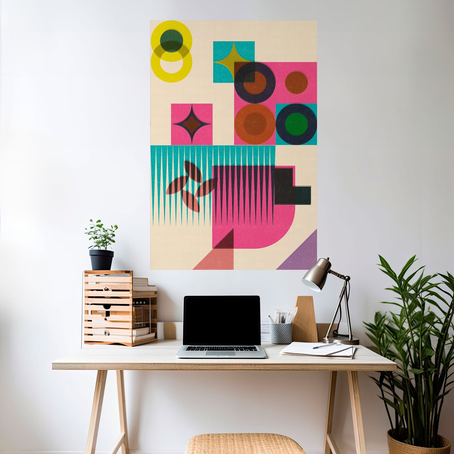 VARIETÀ DI FORMA Poster verticale staccabile e attaccabile