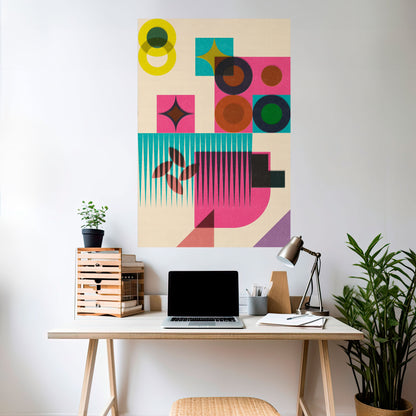 VARIETÀ DI FORMA Poster verticale staccabile e attaccabile
