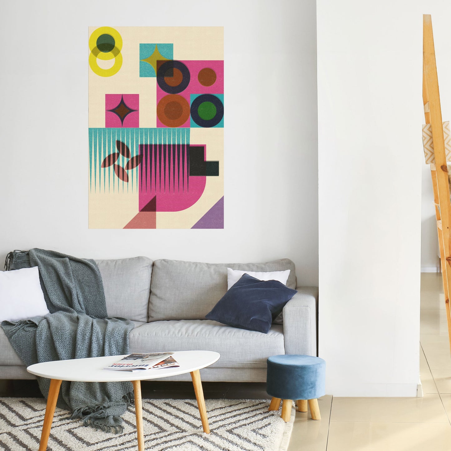 VARIETÀ DI FORMA Poster verticale staccabile e attaccabile