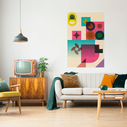 VARIETÀ DI FORMA Poster verticale staccabile e attaccabile