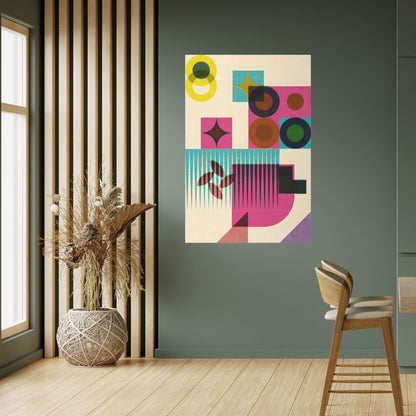 VARIETÀ DI FORMA Poster verticale staccabile e attaccabile