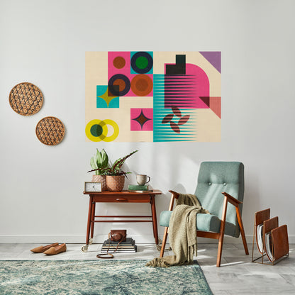VARIETÀ DI FORMA Poster orizzontale staccabile e attaccabile