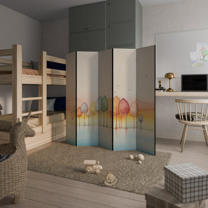 Divisorio decorativo per ambienti a 5 pannelli COLORFUL OASIS