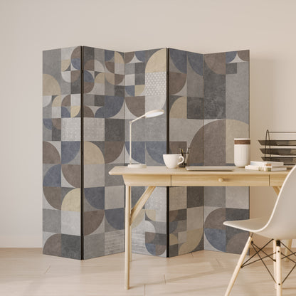 A PIECE OF SHAPE - Divisorio decorativo per ambienti a 5 pannelli