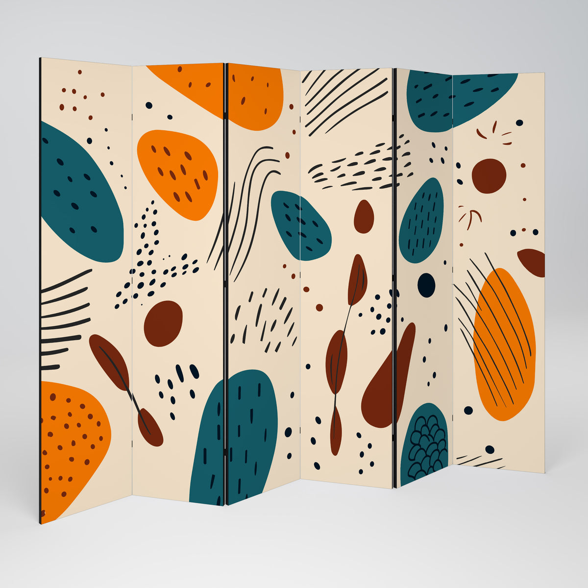 VIBRANT FRENZY Paravento Decorativo a 6 Pannelli