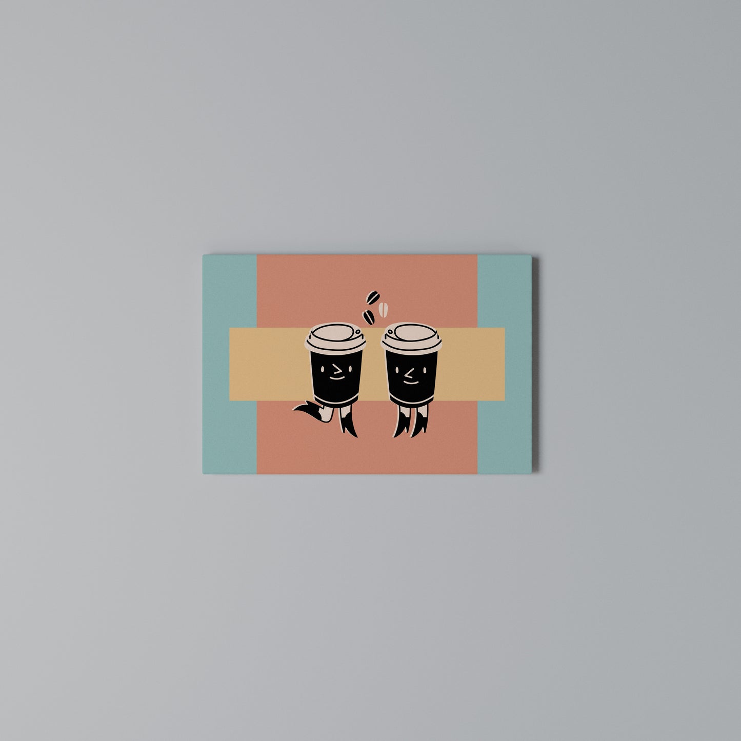 JOYFUL COFFEE Stampa su tela orizzontale