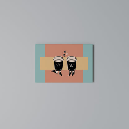 JOYFUL COFFEE Stampa su tela orizzontale