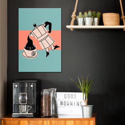 POWER ESPRESSO Vertical Canvas Print