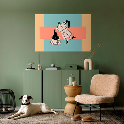 Poster orizzontale stacca e attacca POWER ESPRESSO