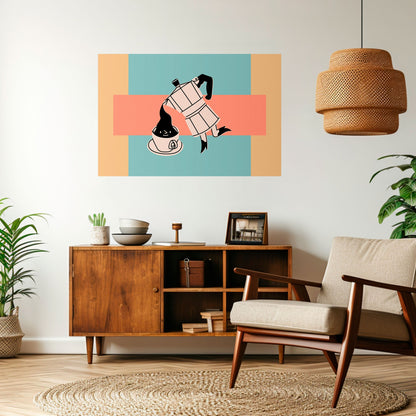 Poster orizzontale stacca e attacca POWER ESPRESSO