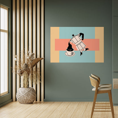 Poster orizzontale stacca e attacca POWER ESPRESSO