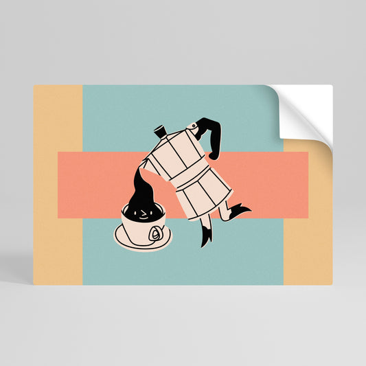 Poster orizzontale stacca e attacca POWER ESPRESSO