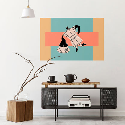 Poster orizzontale stacca e attacca POWER ESPRESSO