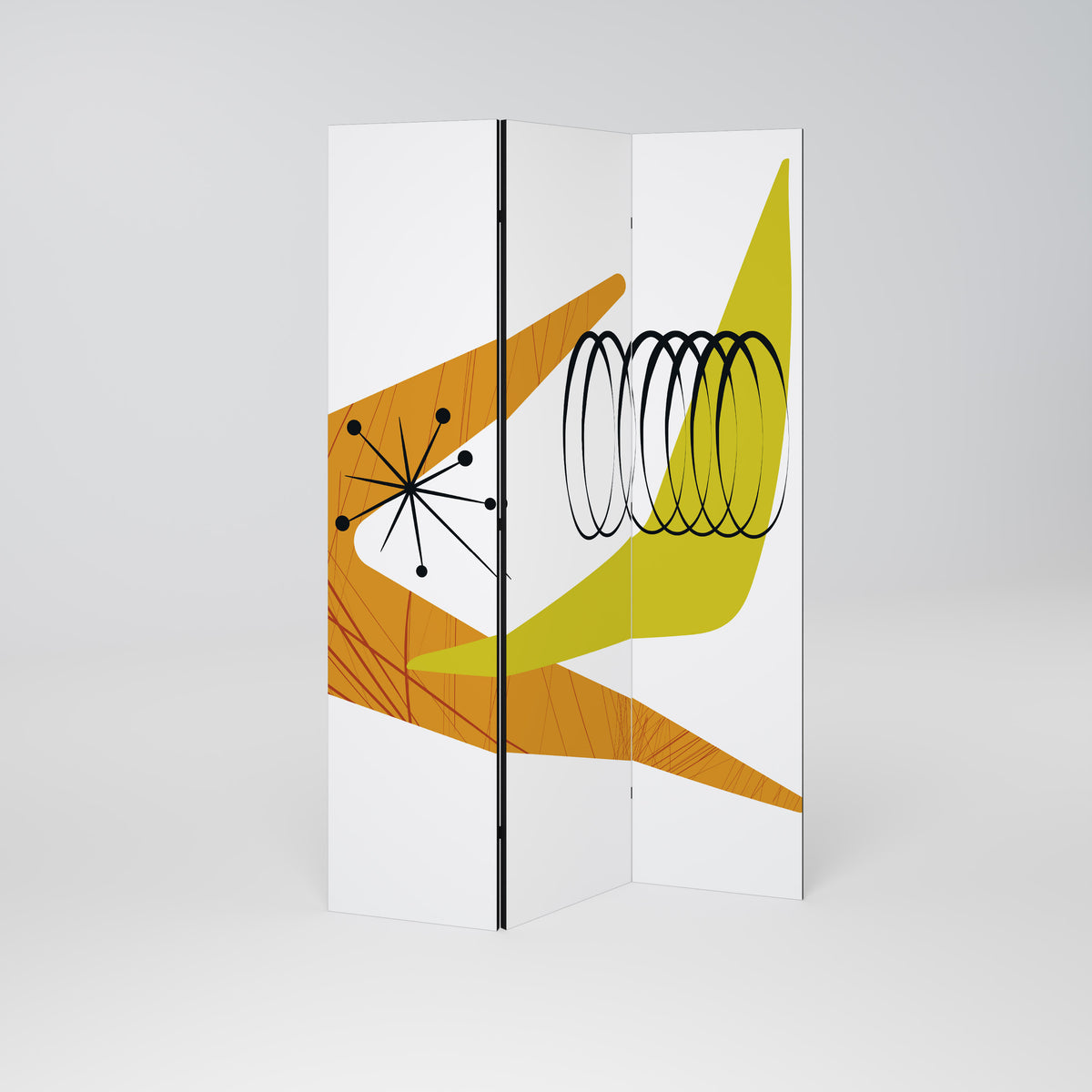 MAGNETIC HIT Paravento Decorativo a 3 Pannelli