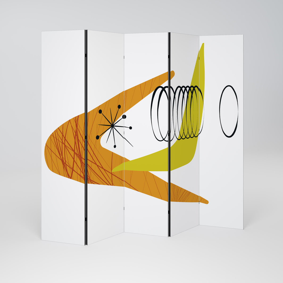 MAGNETIC HIT Paravento Decorativo a 5 Pannelli